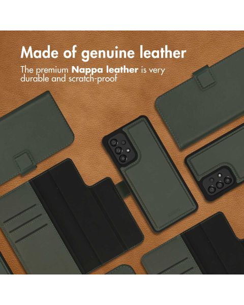 Premium Leather 2 in 1 Klapphülle für das Samsung Galaxy A33 - Grün