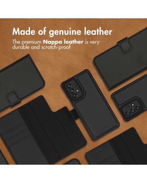 Premium Leather 2 in 1 Klapphülle für das Samsung Galaxy A53 - Schwarz