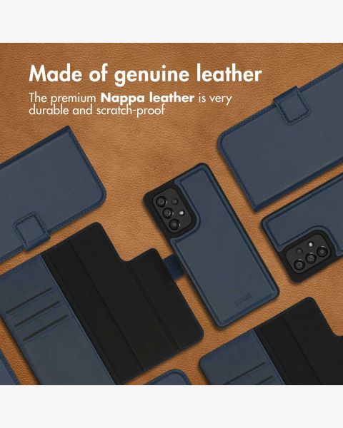 Premium Leather 2 in 1 Klapphülle für das Samsung Galaxy A53 - Dunkelblau