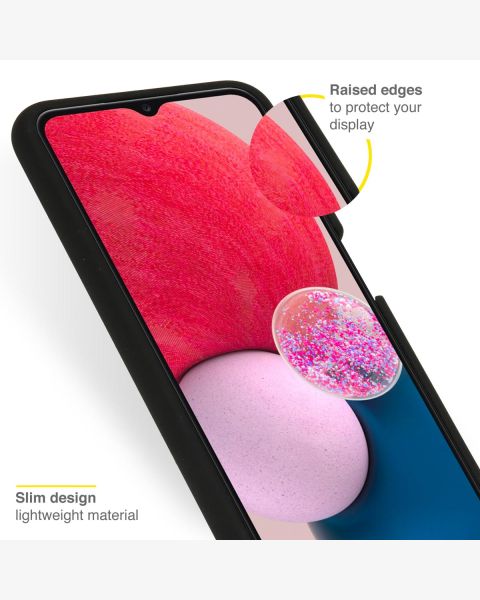 Liquid Silikoncase für das Samsung Galaxy A13 (4G) - Schwarz