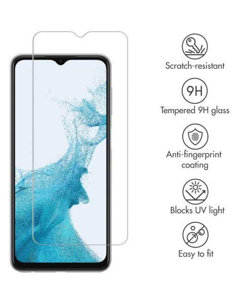 Displayschutz aus gehärtetem Glas für das Samsung Galaxy A23 (5G)