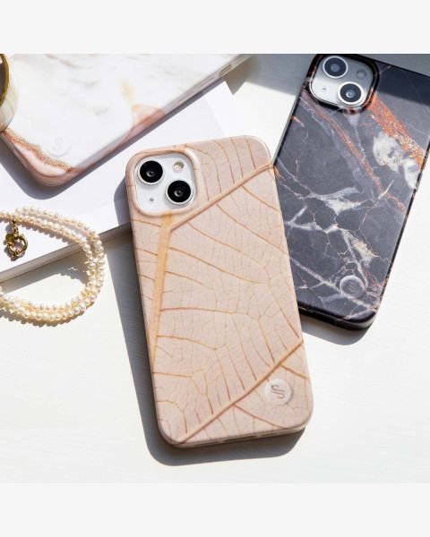 Aurora Fashion Back Case für das iPhone 12 (Pro) - Strapazierfähige Hülle - 100 % recycelt - Earth Leaf Beige