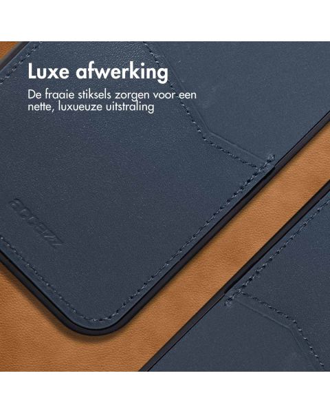 Accezz Premium Leather Card Slot Backcover Samsung Galaxy S22 - Donkerblauw / Dunkelblau  / Dark blue