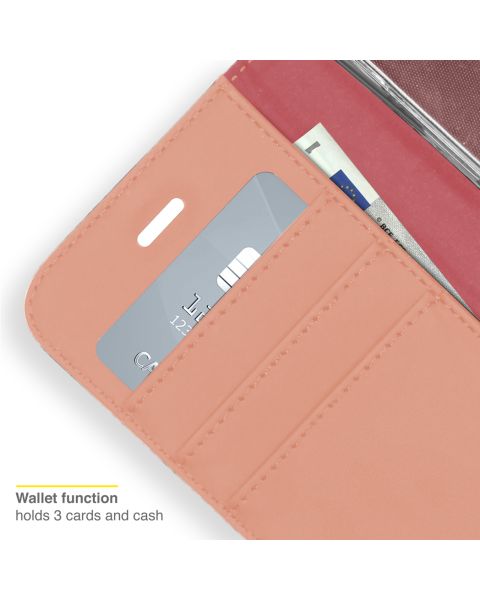 Wallet TPU Klapphülle für das iPhone 14 - Rose Gold