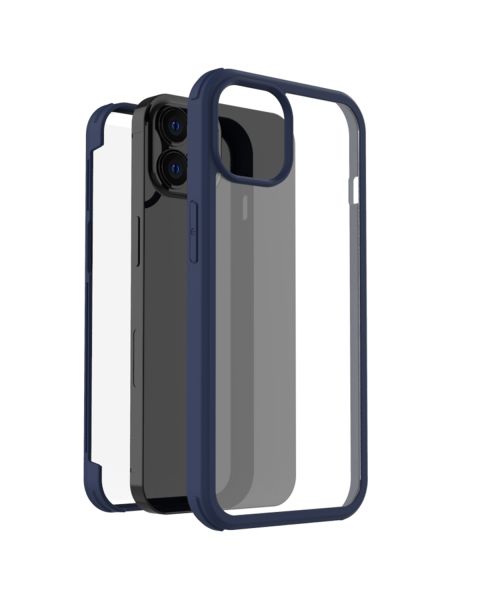 360° Rundumschutzhülle für das iPhone 14 Pro - Blau