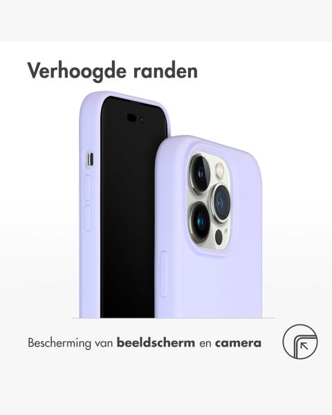 Liquid Silikoncase mit MagSafe für das iPhone 14 Pro - Violett