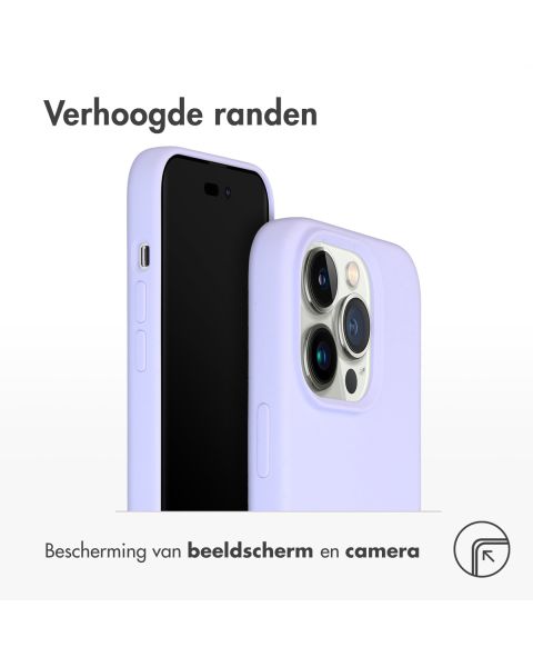 Liquid Silikoncase mit MagSafe für das iPhone 14 Pro - Violett