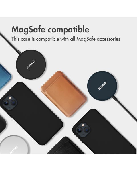 Liquid Silikoncase mit MagSafe für das iPhone 14 Plus - Schwarz
