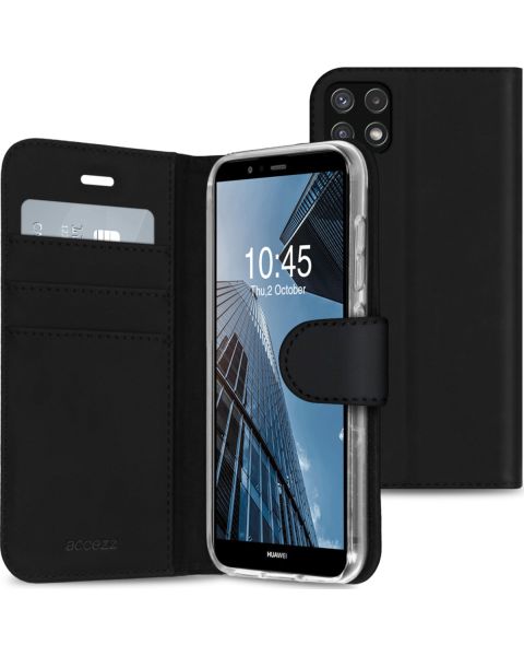 Accezz Industry Packaged Wallet Softcase Bookcase Samsung Galaxy A22 (5G) - Zwart / Schwarz / Black
