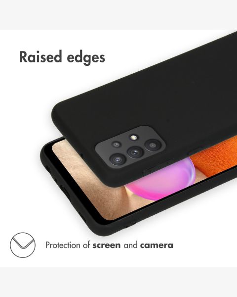 Accezz Color Backcover Samsung Galaxy A32 (4G) - Zwart / Schwarz / Black