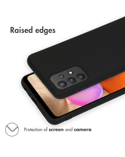 Accezz Color Backcover Samsung Galaxy A32 (4G) - Zwart / Schwarz / Black