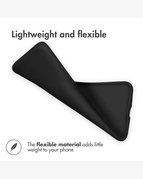 Accezz Color Backcover iPhone 14 Pro - Zwart / Schwarz / Black