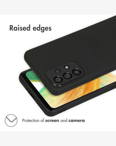 Accezz Color Backcover Samsung Galaxy A33 - Zwart / Schwarz / Black