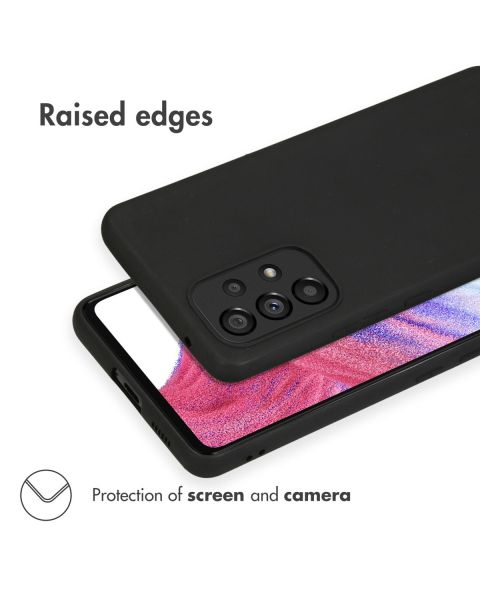 Accezz Color Backcover Samsung Galaxy A53 - Zwart / Schwarz / Black