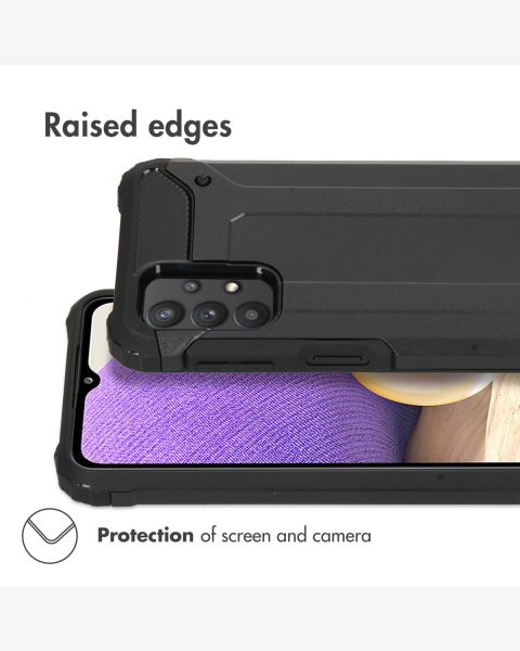 Accezz Rugged Xtreme Backcover Samsung Galaxy A32 (5G) - Zwart / Schwarz / Black