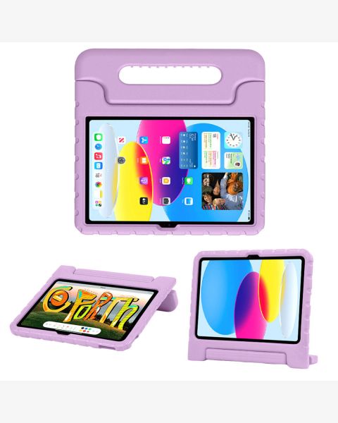 Accezz Kidsproof Backcover met handvat iPad 10.9 (2022) - Lila