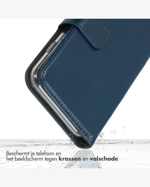 Echtleder Klapphülle für das Samsung Galaxy S23 - Blau