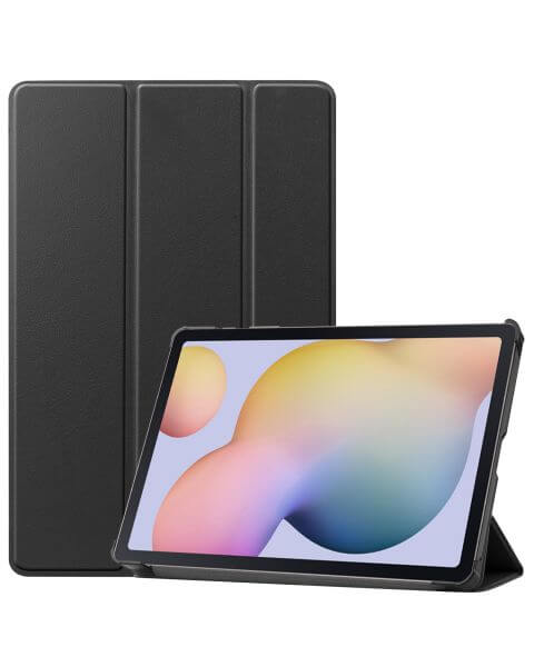 Accezz Trifold Bookcase Samsung Galaxy Tab S8 / S7 - Zwart / Schwarz / Black