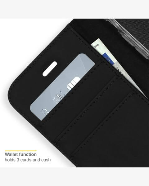 Wallet TPU Klapphülle für das Nokia X30 - Schwarz