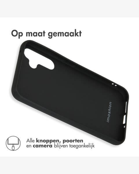 Accezz Color Backcover Samsung Galaxy A34 (5G) - Zwart / Schwarz / Black