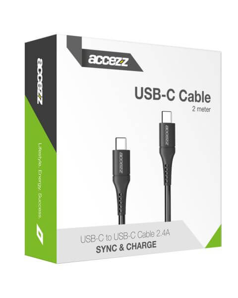USB-C- auf USB-C-Kabel - 2 m - Weiß