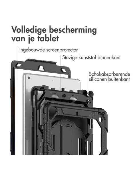 Robustes Back Cover mit Schultergurt für das iPad Air 10.5 / Pro 10.5 - Schwarz