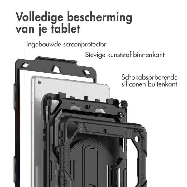 Robustes Back Cover mit Schultergurt für das iPad Air 10.5 / Pro 10.5 - Schwarz