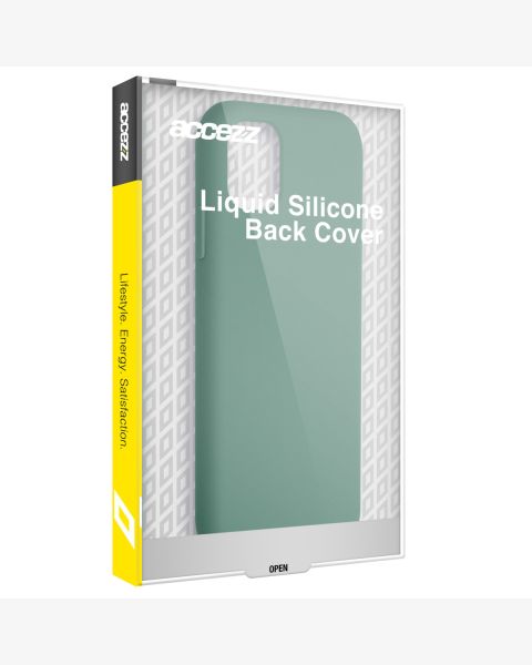 Liquid Silikoncase für das iPhone 15 Plus - Dunkelgrün