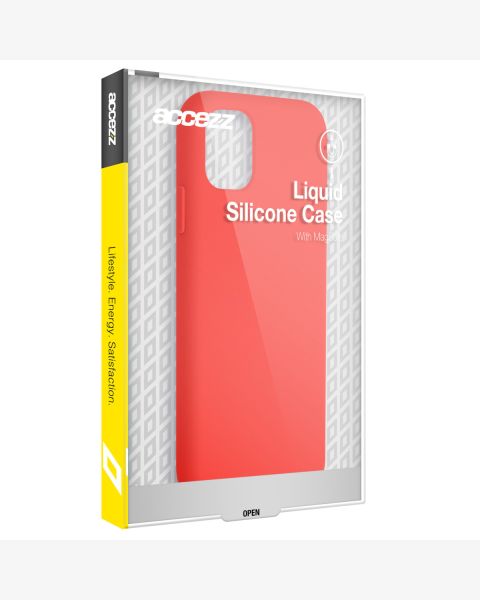 Liquid Silikoncase mit MagSafe für das iPhone 15 - Rot