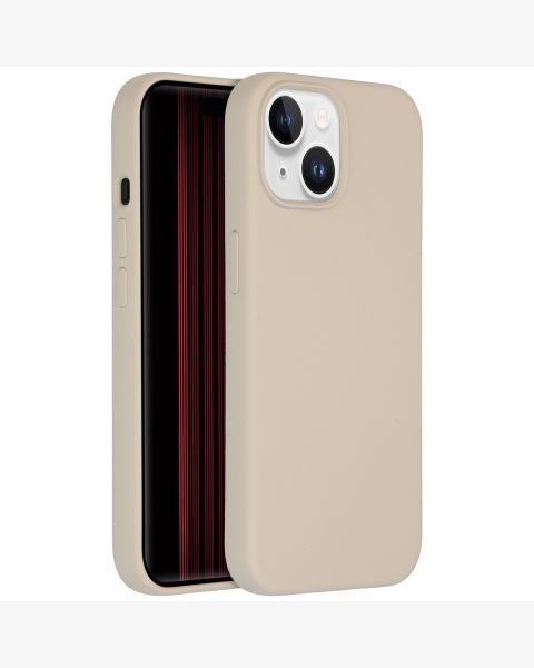 Liquid Silikoncase mit MagSafe für das iPhone 15 - Stone