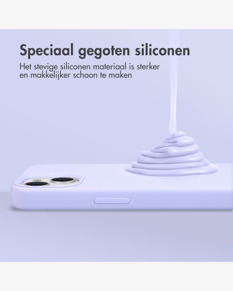 Liquid Silikoncase mit MagSafe für das iPhone 15 Pro - Violet