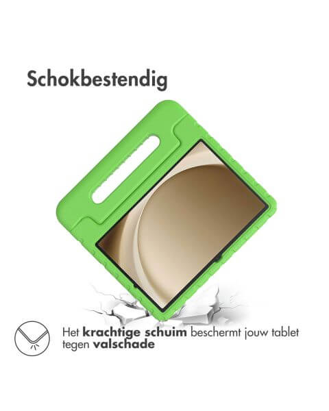 Accezz Kidsproof Backcover met handvat Samsung Galaxy Tab A9 Plus - Groen / Grün  / Green