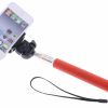 Rood Bluetooth selfie stick