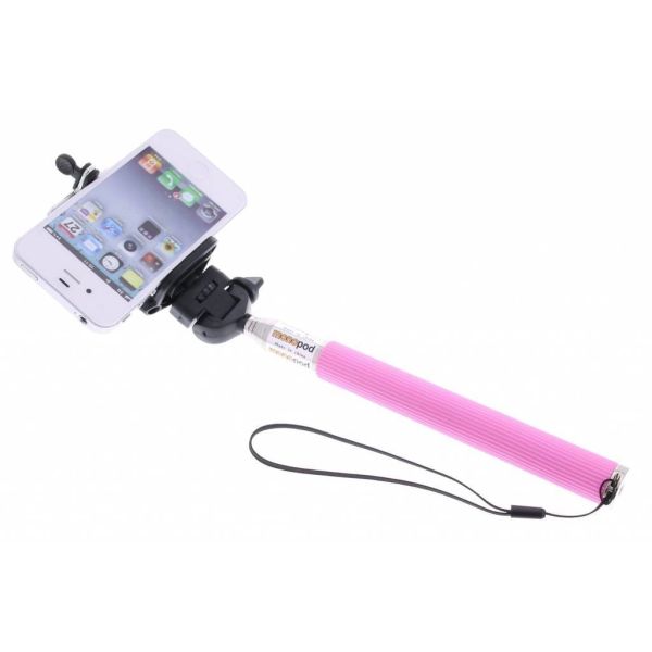 Roze Bluetooth selfie stick
