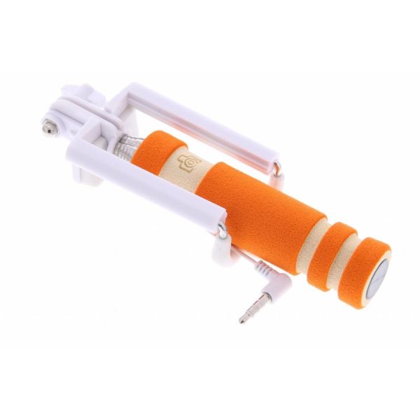 Oranje universele mini selfie stick