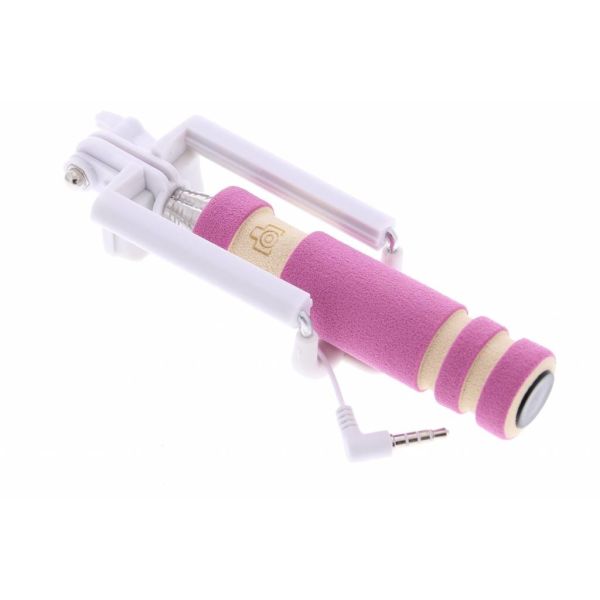 Roze universele mini selfie stick