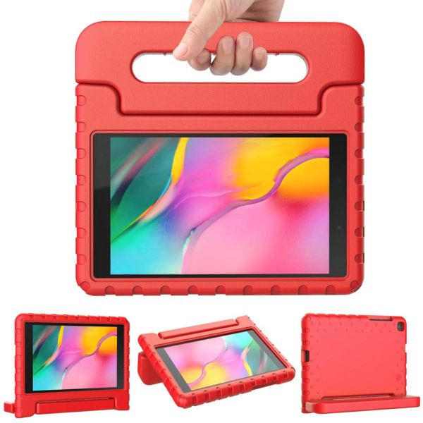 Kidsproof Backcover met handvat Galaxy Tab A 8.0 (2019) - Rood / Red