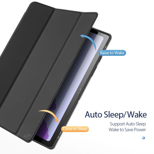 Accezz Smart Silicone Bookcase Samsung Galaxy Tab A7 - Zwart / Schwarz / Black