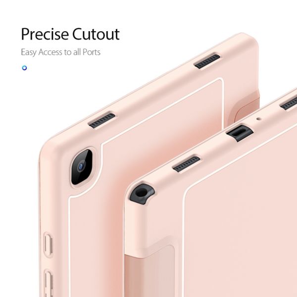 Smart Silicone Klapphülle für das Samsung Galaxy Tab A7 - Roségold