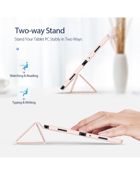 Smart Silicone Klapphülle für das Samsung Galaxy Tab A7 - Roségold