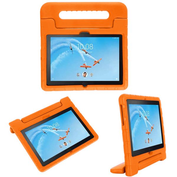 Kidsproof Backcover met handvat Lenovo Tab P10 / M10 - Oranje / Orange