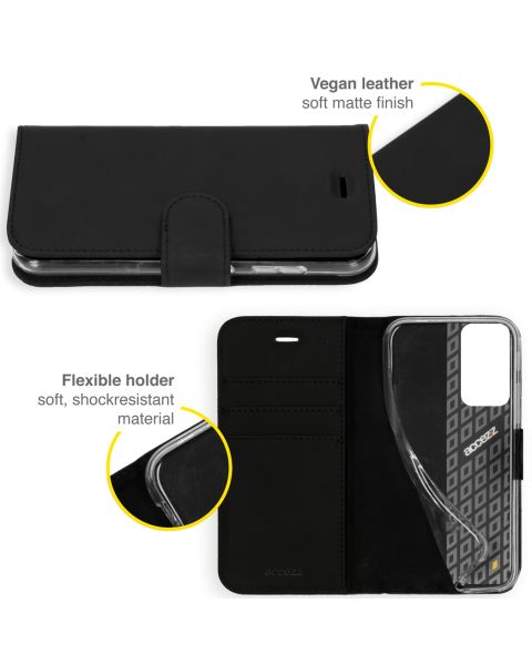 Wallet TPU Klapphülle für das Xiaomi Redmi Note 10 Pro - Schwarz
