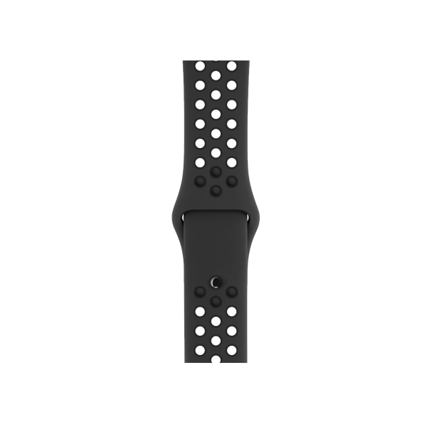 Refurbished Apple Watch Serie 3 | 38mm | Aluminium Silber | Schwarzes Sportarmband | Nike+ | GPS | WiFi