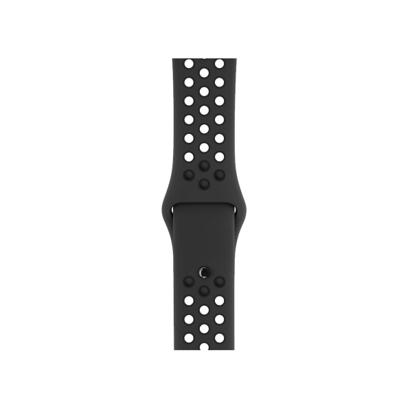 Refurbished Apple Watch Serie 3 | 42mm | Aluminium Spacegrau | Schwarzes Sportarmband | Nike+ | GPS | WiFi + 4G