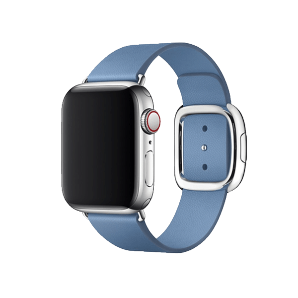 Apple Watch 38/40 mm Uhrenarmband Lederschlaufe Blau
