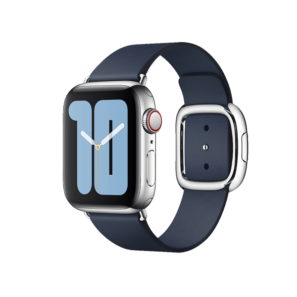 Apple Watch 38/40 mm Uhrenarmband Lederschlaufe Dunkelblau