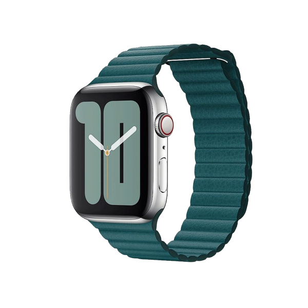 Apple Watch 42/44 mm Lederschlaufe Uhrenarmband Grün