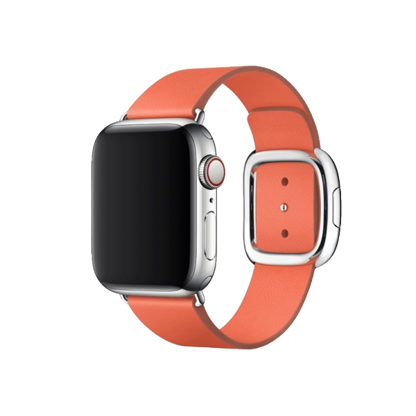 Apple Watch 38/40 mm Uhrenarmband Lederschlaufe Orange