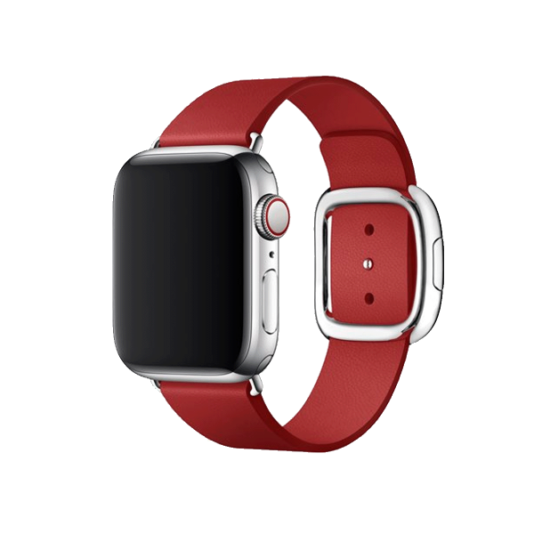 Apple Watch 38/40 mm Uhrenarmband Lederschlaufe Rot