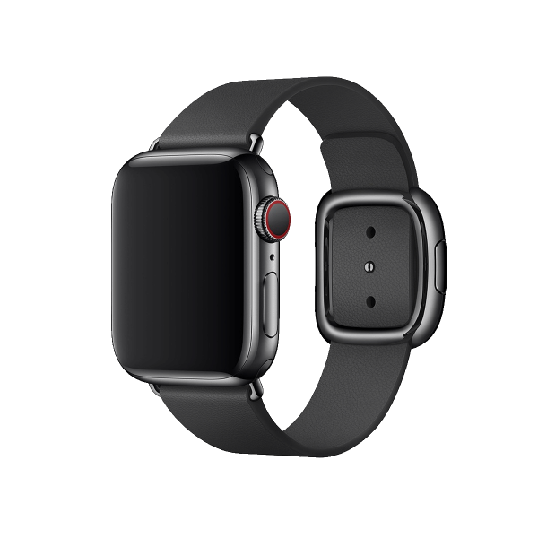 Apple Watch 38/40 mm Lederschlaufe Uhrenarmband Schwarz